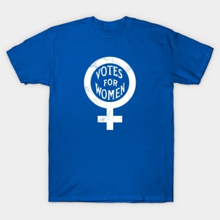 Vintage Inspired Votes for Women Symbol (White) T-Shirt